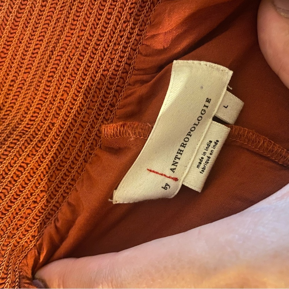Anthropologie Beaded Maxi Skirt In Orange - Picture 7 of 9